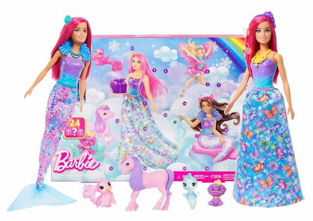 Barbie Dreamtopia kalendarz adwentowy Lalka 24 Niespodzianki – zdjęcie 1