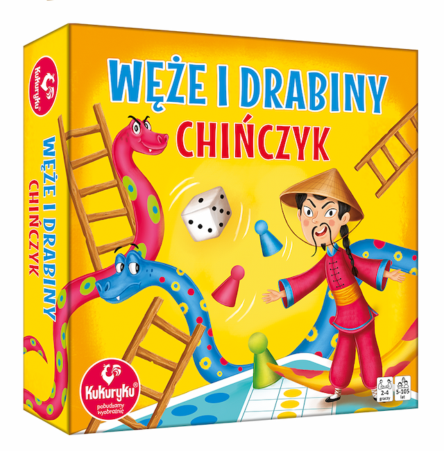 Gra Planszowa Rodzinna Węże i Drabiny Chińczyk Kukuryku  – zdjęcie 1