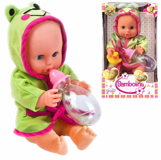 Lalka Bobas Bambolina Pije i Sika z kaczką  Smily Play – zdjęcie 1