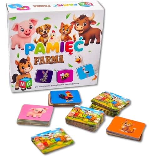 Gra Pamięciowa Edukacyjna Memos Pamięć Farma Multigra – zdjęcie 1