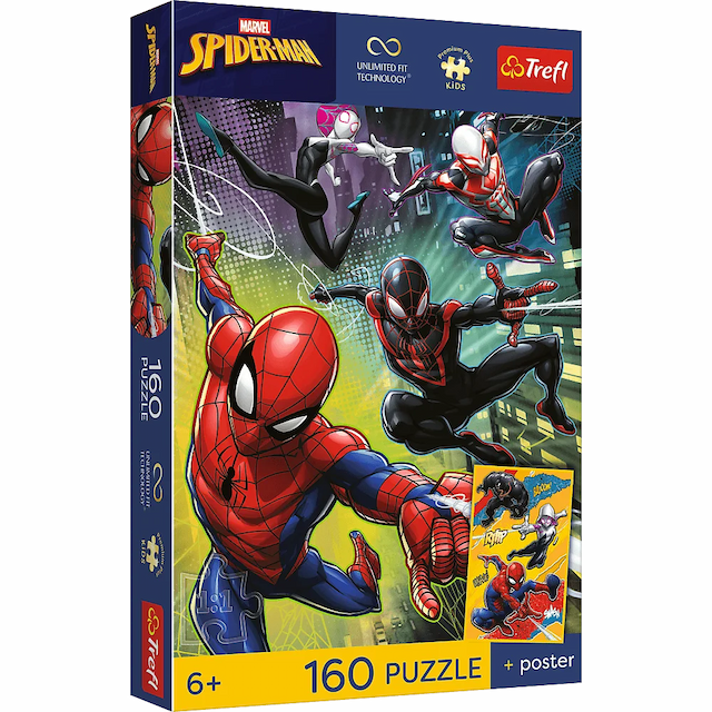 Puzzle 160 el. Pajęcze sprawy + kolekcjonerski plakat  – zdjęcie 1