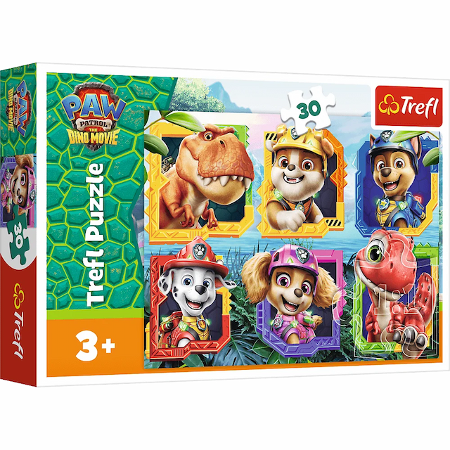 Puzzle 30  el. Psi Patrol Wyspa Dinozaurów Trefl – zdjęcie 1