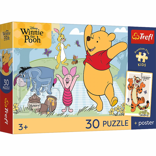 Puzzle 30 el. Disney Kubuś Puchatek Słodkie Chwile + plakat – zdjęcie 1