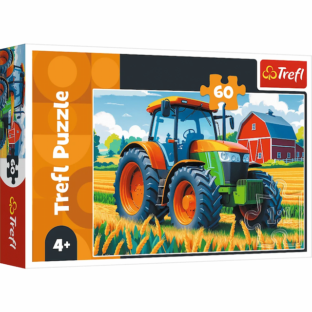 Puzzle 60 el. Pojazd rolnika Pojazdy Rolnicze Trefl – zdjęcie 1