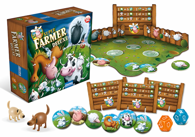 Gra Planszowa Rodzinna Super Farmer Deluxe Granna – zdjęcie 1