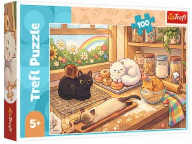 Puzzle 100 el. Kot Kotek Kociaki łobuziaki  Trefl – zdjęcie 1