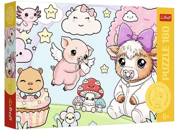 Puzzle 160 el. Zwierzęta  Zwierzaki maluchy Trefl – zdjęcie 1