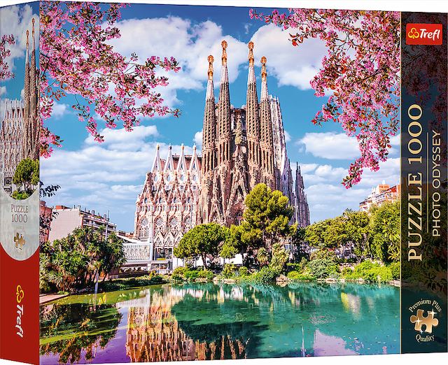 Puzzle 1000 el. Sagrada Familia Barcelona Hiszpania Trefl – zdjęcie 1