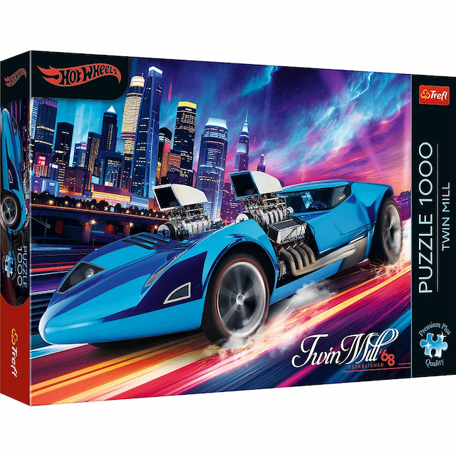 Puzzle 1000 el. Premium Plus Hot Wheels Twin Mill Trefl – zdjęcie 1