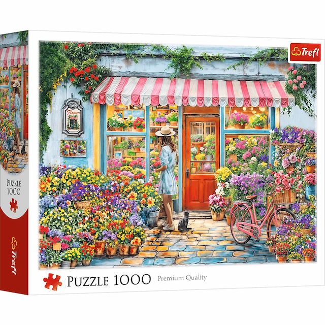 Puzzle 1000 el. Kwiaciarnia Kwiaty Kwiatki Trefl – zdjęcie 1