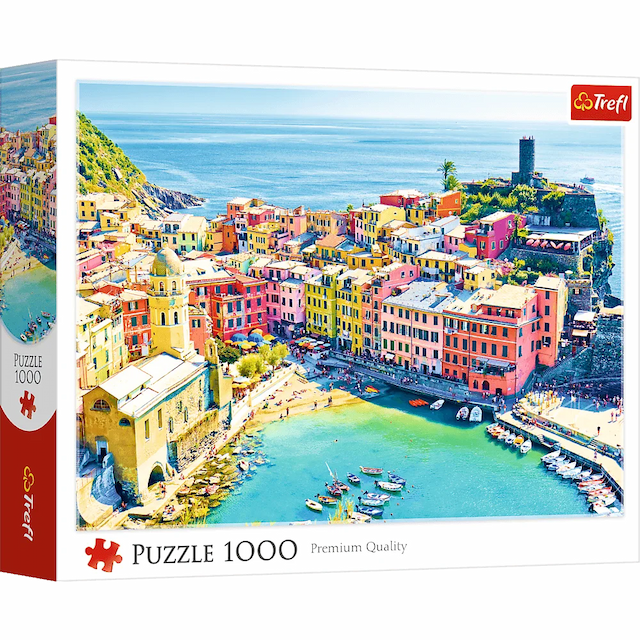 Puzzle 1000 el. Malownicze miasteczko Vernazza Liguria Trefl – zdjęcie 1
