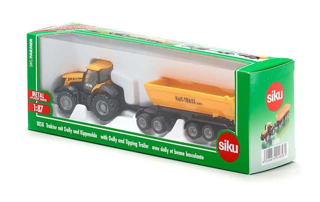 SIKU Kolekcjonerski Traktor z Wózkiem i Wywrotką 1858 – zdjęcie 1