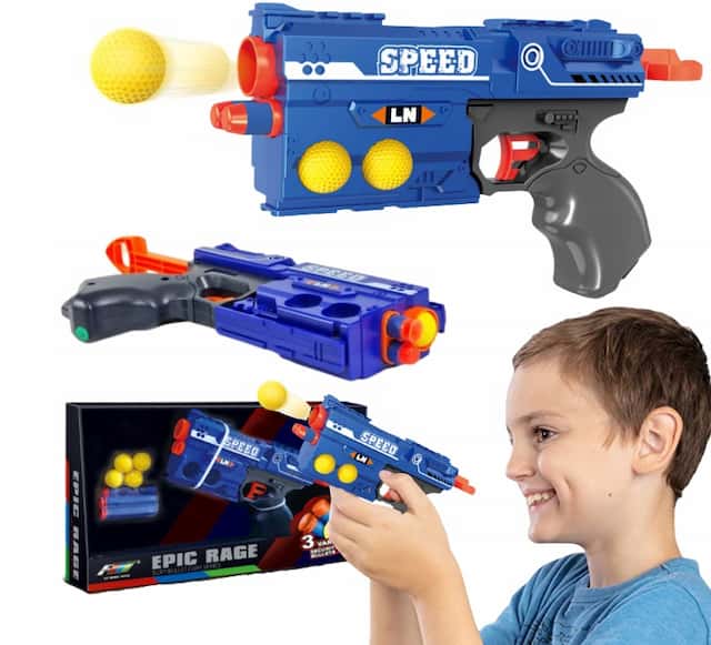 Pistolet na Kulki Strzałki z Pompką