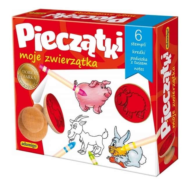 Zestaw Kreatywny Stempelki Pieczątki do Kolorowania Farma  – zdjęcie 1