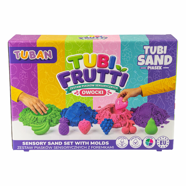 Tubi Frutti Owocki Zestaw Piasek Sensoryczny Foremki Tuban – zdjęcie 1