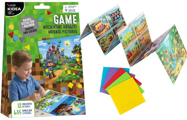 MOZAIKOWE OBRAZKI KOLORY I KSZTAŁTY GAME KIDEA – zdjęcie 1