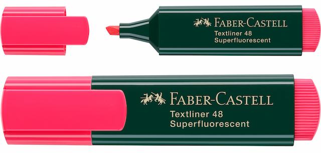 ZAKREŚLACZ fluoro FC154821 czerwony – zdjęcie 1
