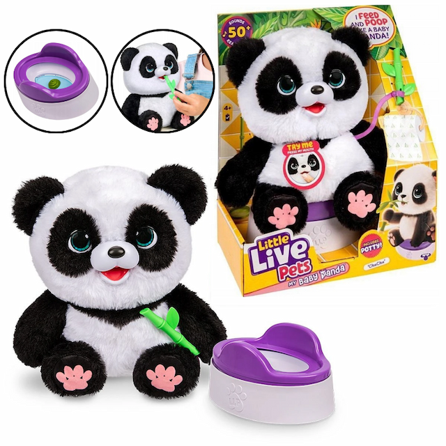 Little Live Pets Interaktywna Panda Chu Chu z Nocnikiem – zdjęcie 1