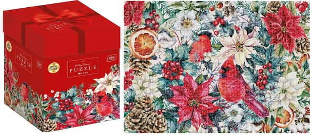 Puzzle 1000 el Box Christmas Flowers 2 Holiday Eleg – zdjęcie 1