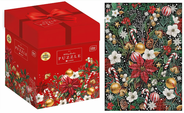 Puzzle 1000el Box BN Christmas Flowers 1