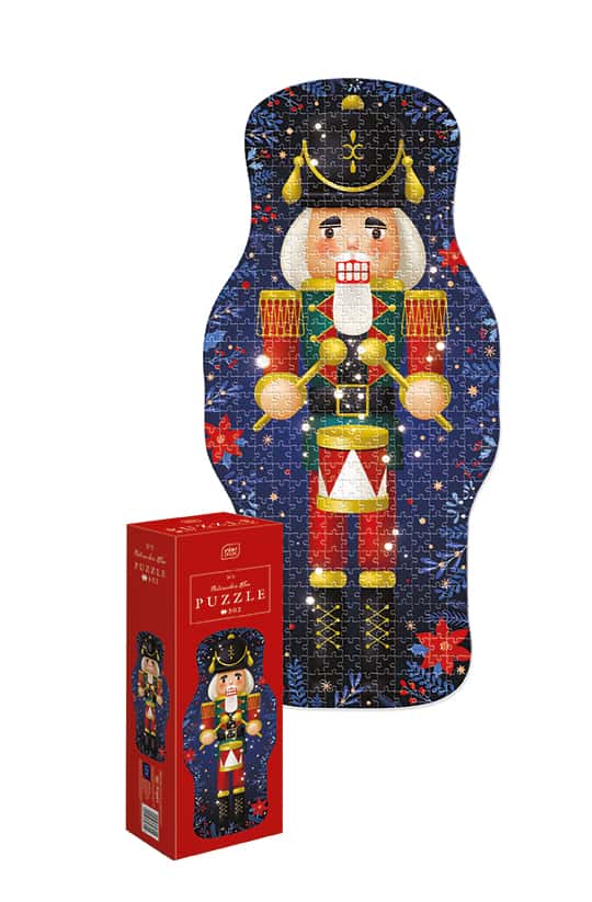Puzzle 502 el Shape Christmas 1 Nutcracker Blue /6
