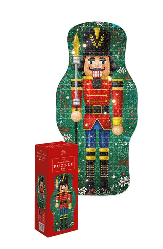 Puzzle 502 el Shape Christmas 3 Nutcracker Green /6