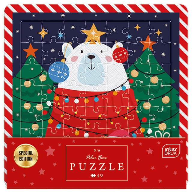 Puzzle w ramce  49 el BN  Polar Bear