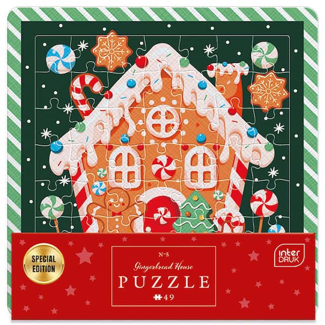 Puzzle w ramce  49 el BN Gingerbread House
